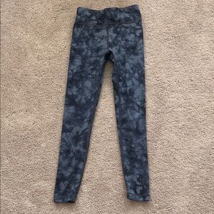 Athleta Women's Black and Gray Tie-Dye Jeggings